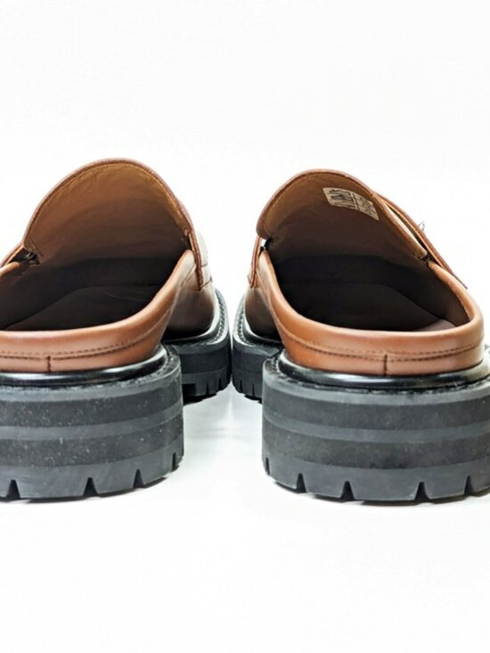 Marni Men’s Brown Leather Piercing 2.0 Chunky Sabot Loafers Size 44 (MSRP $935) main image 3